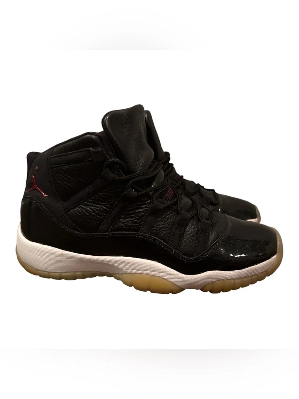 Air Jordan 11 '72-10' GS Size 7Y Black Basketball Shoes Sneakers 378038-002